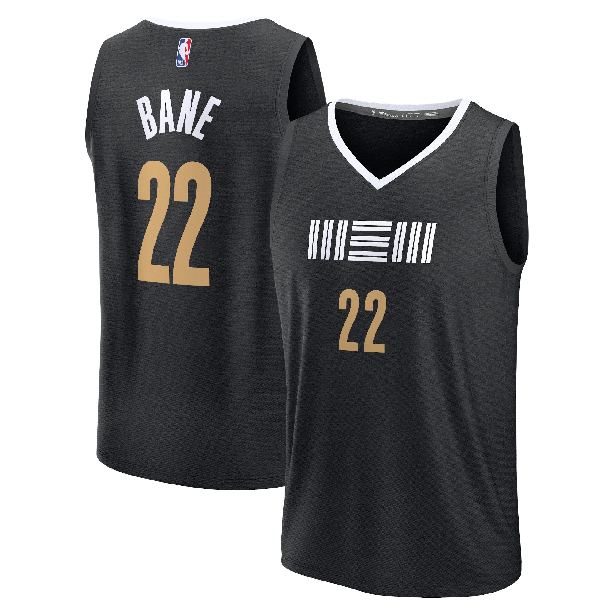 Desmond Bane Memphis Grizzlies Youth 2023/24 Fast Break Jersey – Black – City Edition