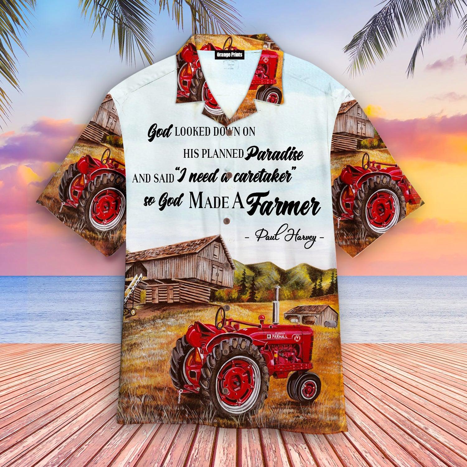 Farmer God And Truck Hawaii Shirt For Men Women Ha18983