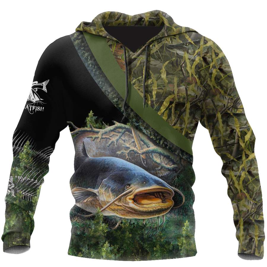 Catfish Fishing reaper camo shirts for men and women – Fishing19 Store