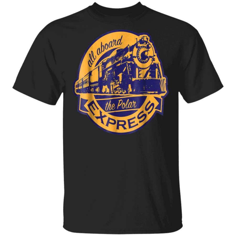 The Polar Express Christmas Train Logo T Shirt