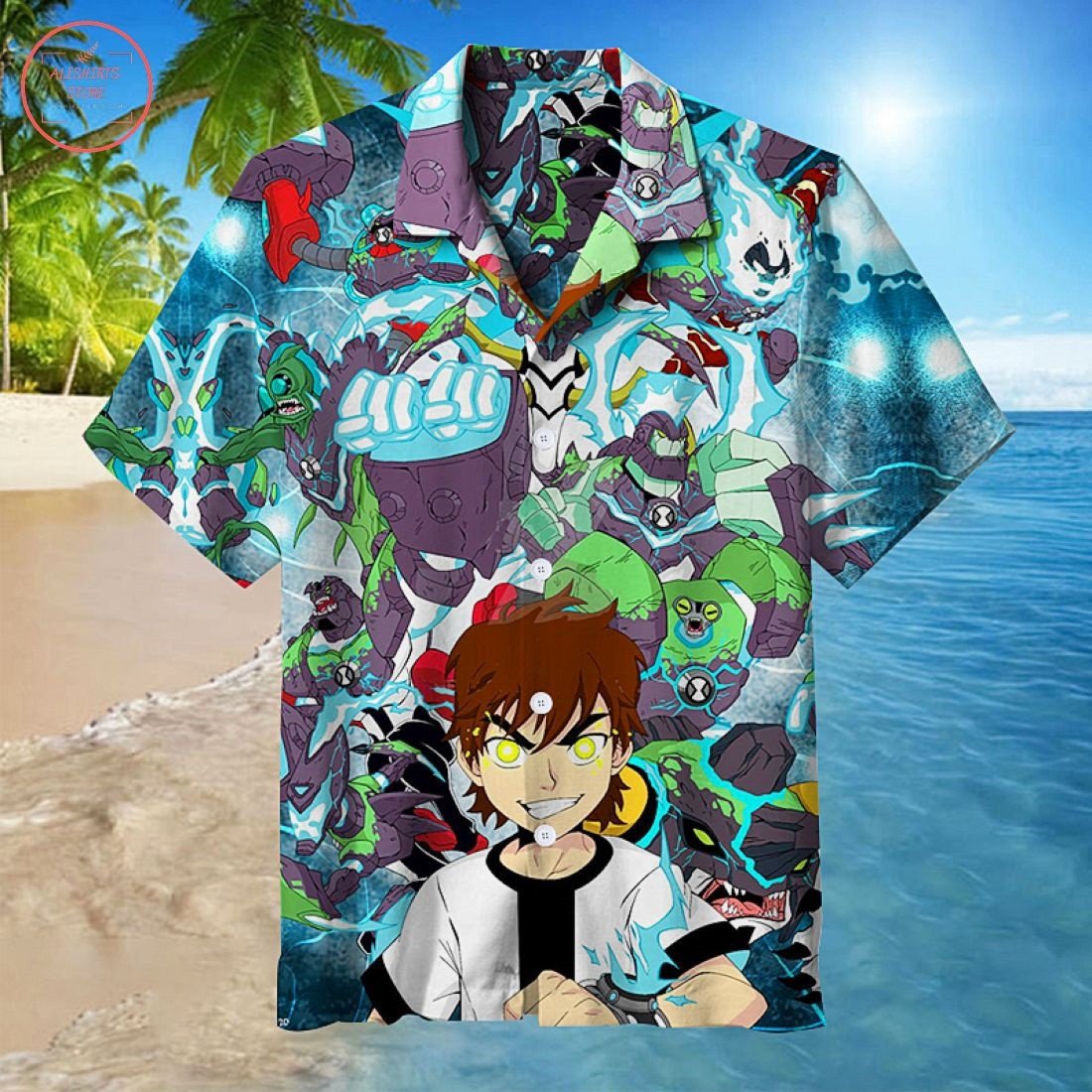 Ben 10 All Over Print Hawaii Shirt Ha100177