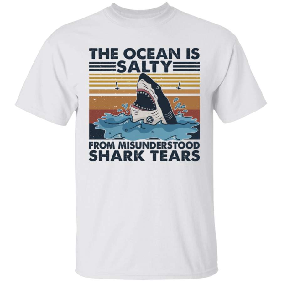 The Ocean Saltly T Shirt, Funny Shark Shirt, T Shirt For Men, T Shirt For Women