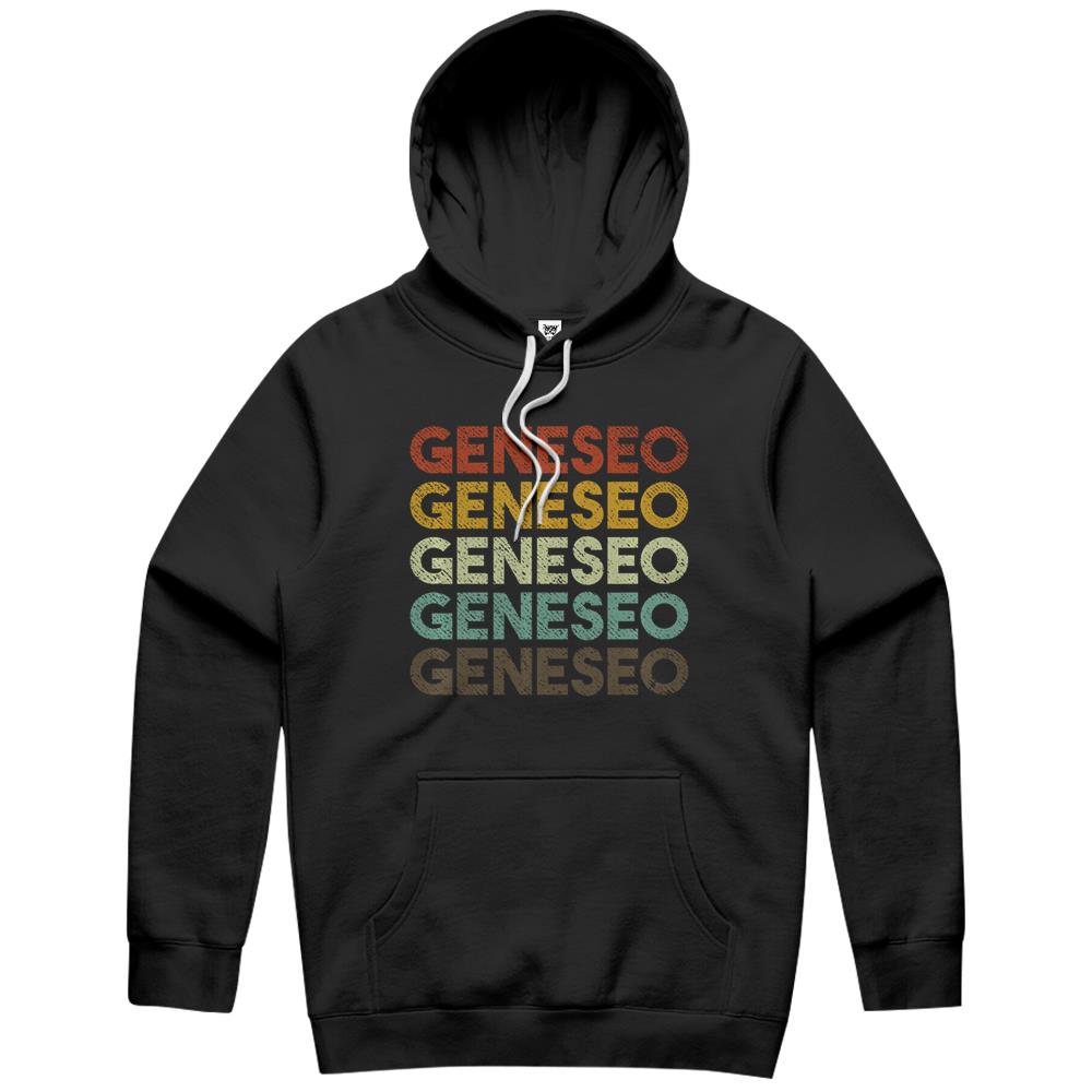 Retro Geneseo New York Hoodie