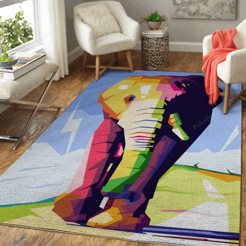 elephant WPAP POP ART – Animals Area Rug Carpet