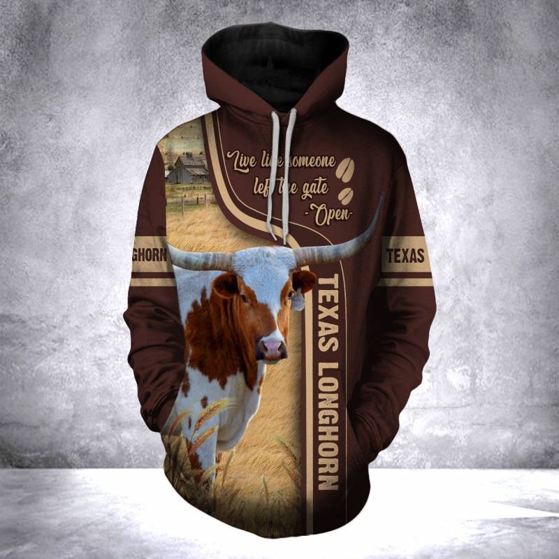 Animal Cale Texas Longhorn V57 Hoodie