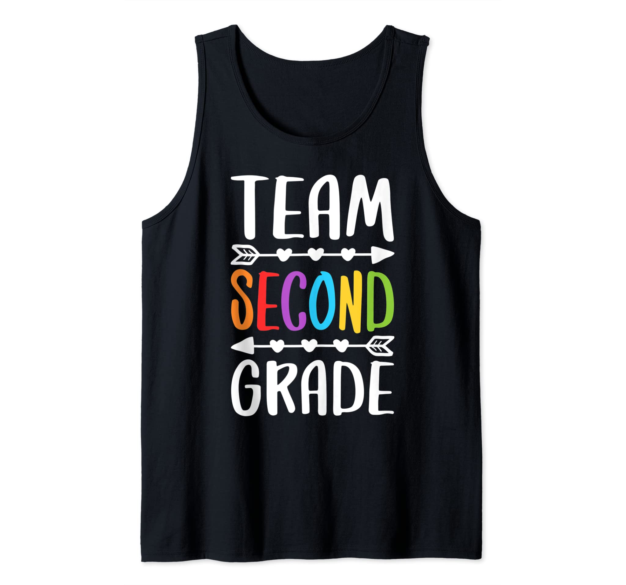 Team Second Grade T-Shirt 2nd Grade Teacher Student Gift Tank Top