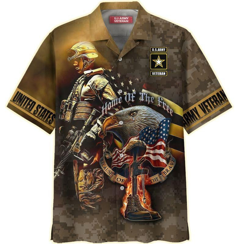 Veteran Us Army For A Hero Voluntarily Walks Into The Dangers Hawaii Shirts Kv Ha73520