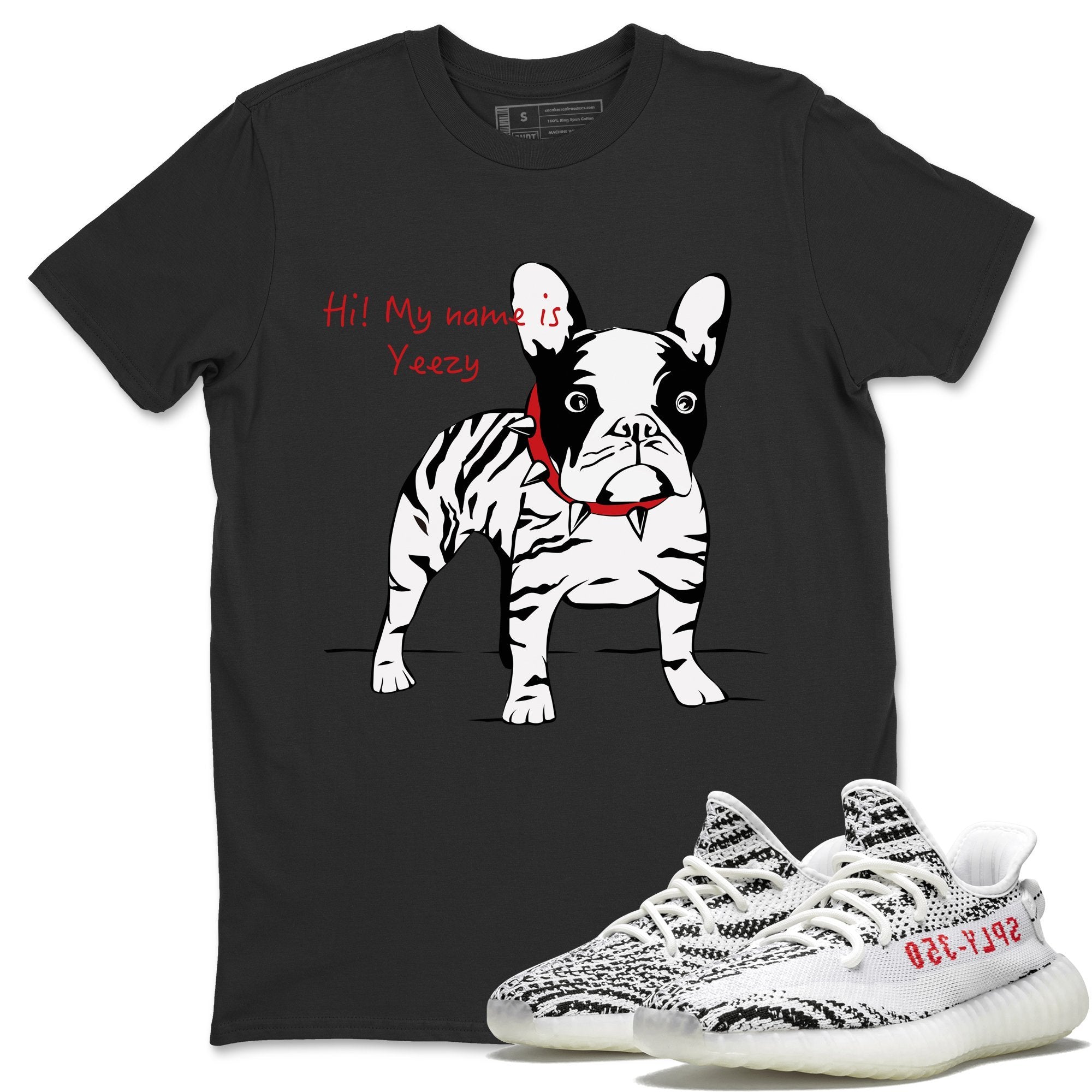 Zebra Frenchie T-Shirt – Yeezy Boost 350 V2 Zebra