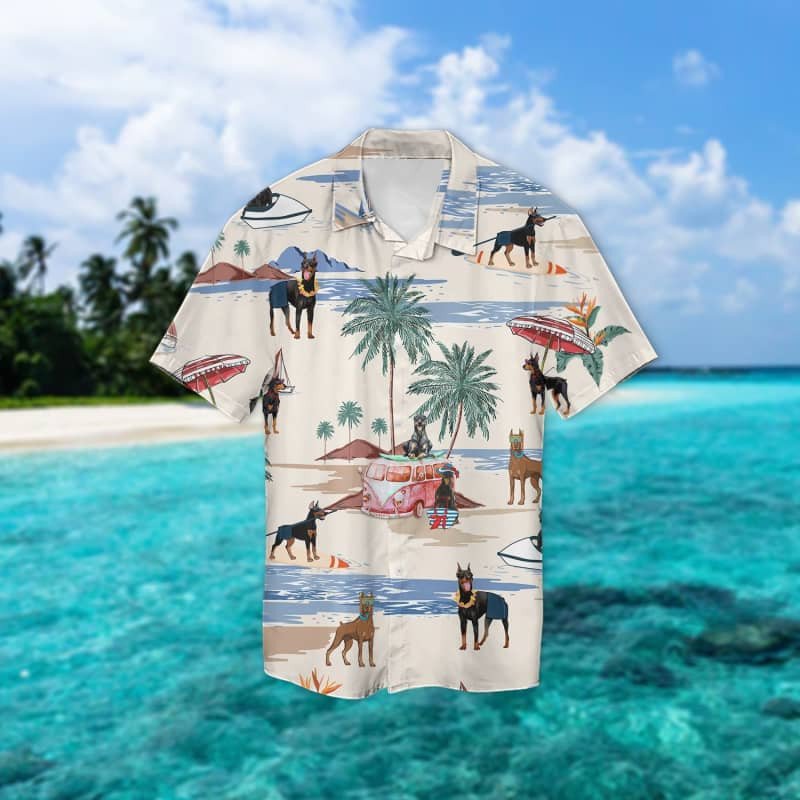 Felacia Doberman Pinscher Summer Beach Hawaii Shirt Ha33049