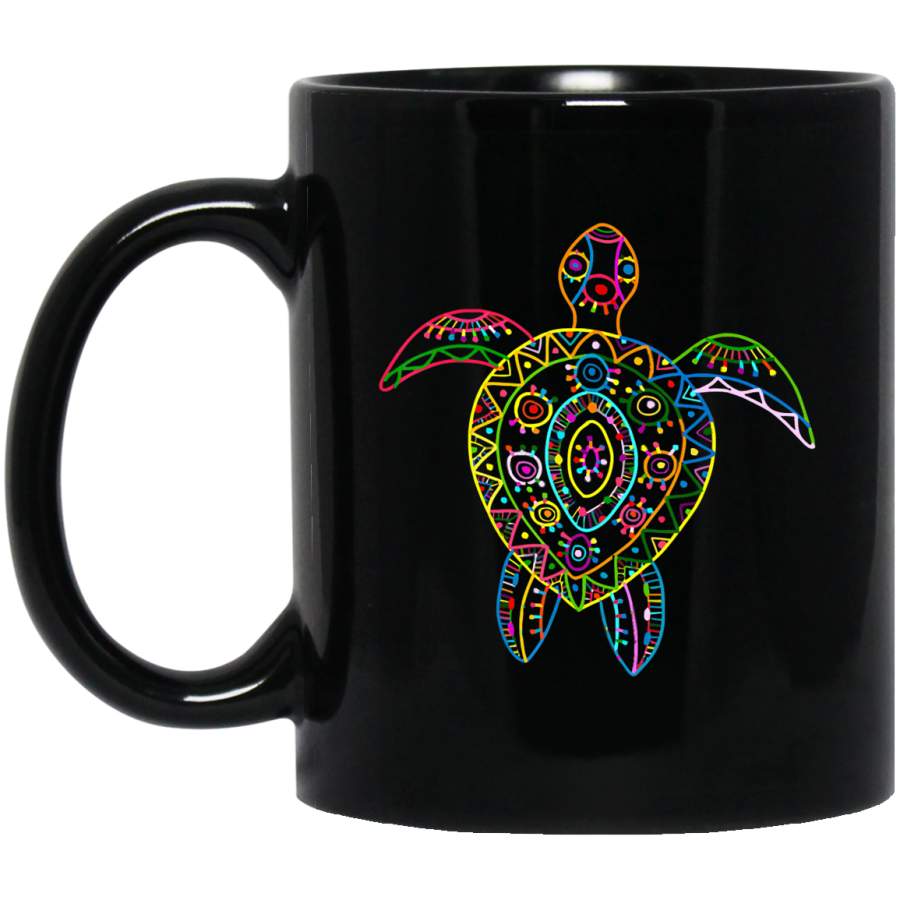 Turtle Vintage Hawaiian Tribal Sea Turtle Coffee Mug