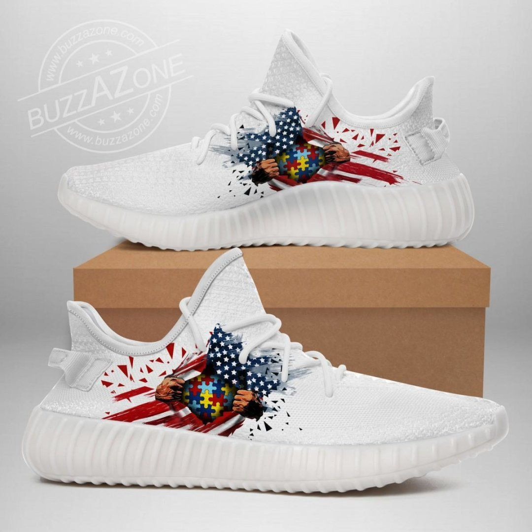 American Autism Custom Yeezy