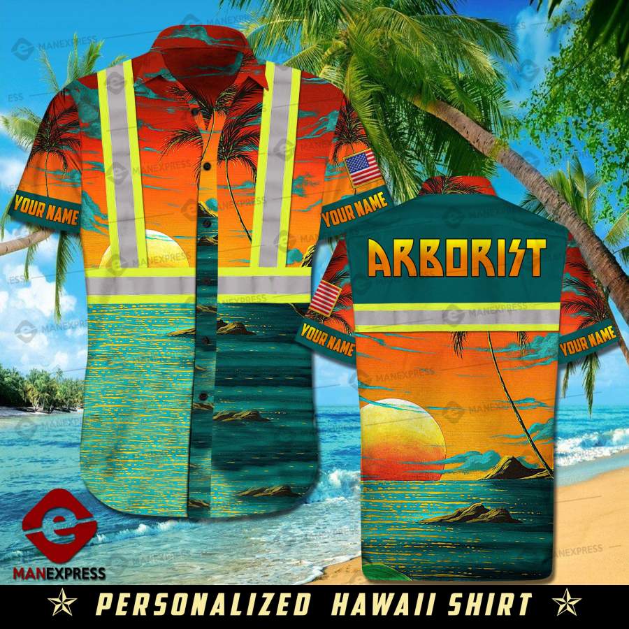 Personalized Arborist Safety Printed Hawaiian Shirt Daz Ha76054