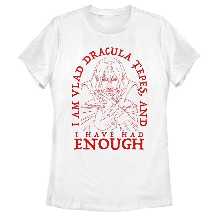 Castlevania Women’s Had Enough Vampire  T Shirt