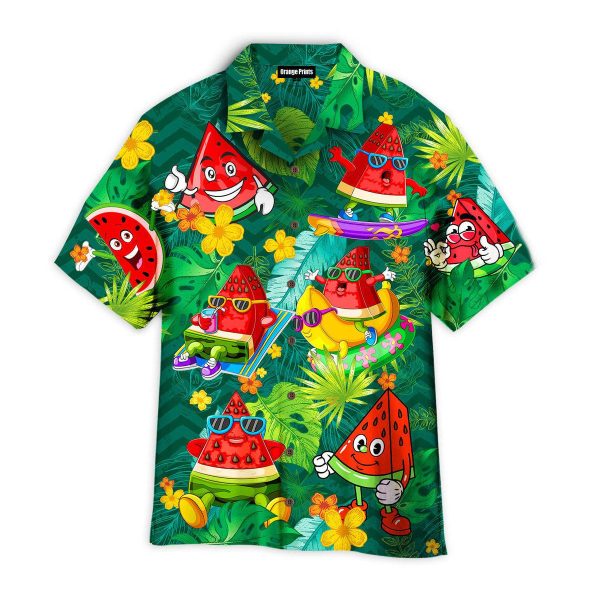 Funny Watermelon Tropical Hawaii Shirt For Men Women Ha15663