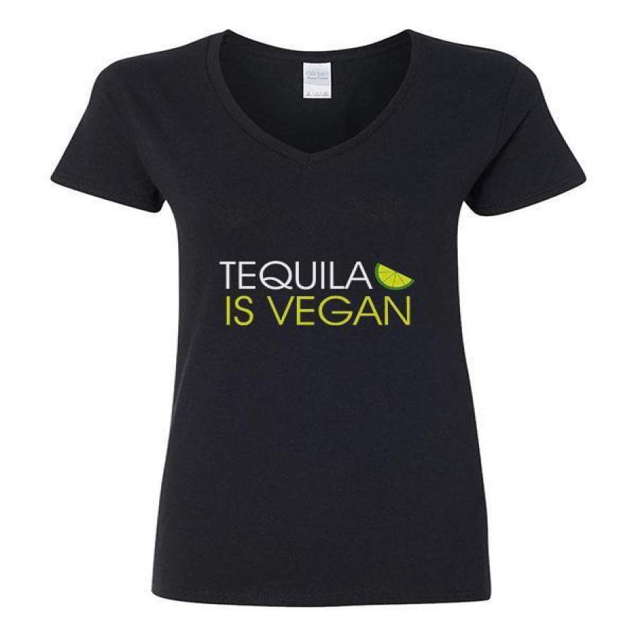 Tequila Is Vegan – V-Neck