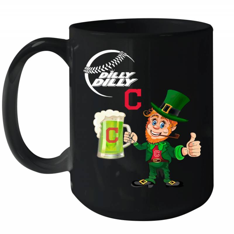 Cleveland Indians Dilly Dilly Saint Patrick Day Ceramic Mug 15oz