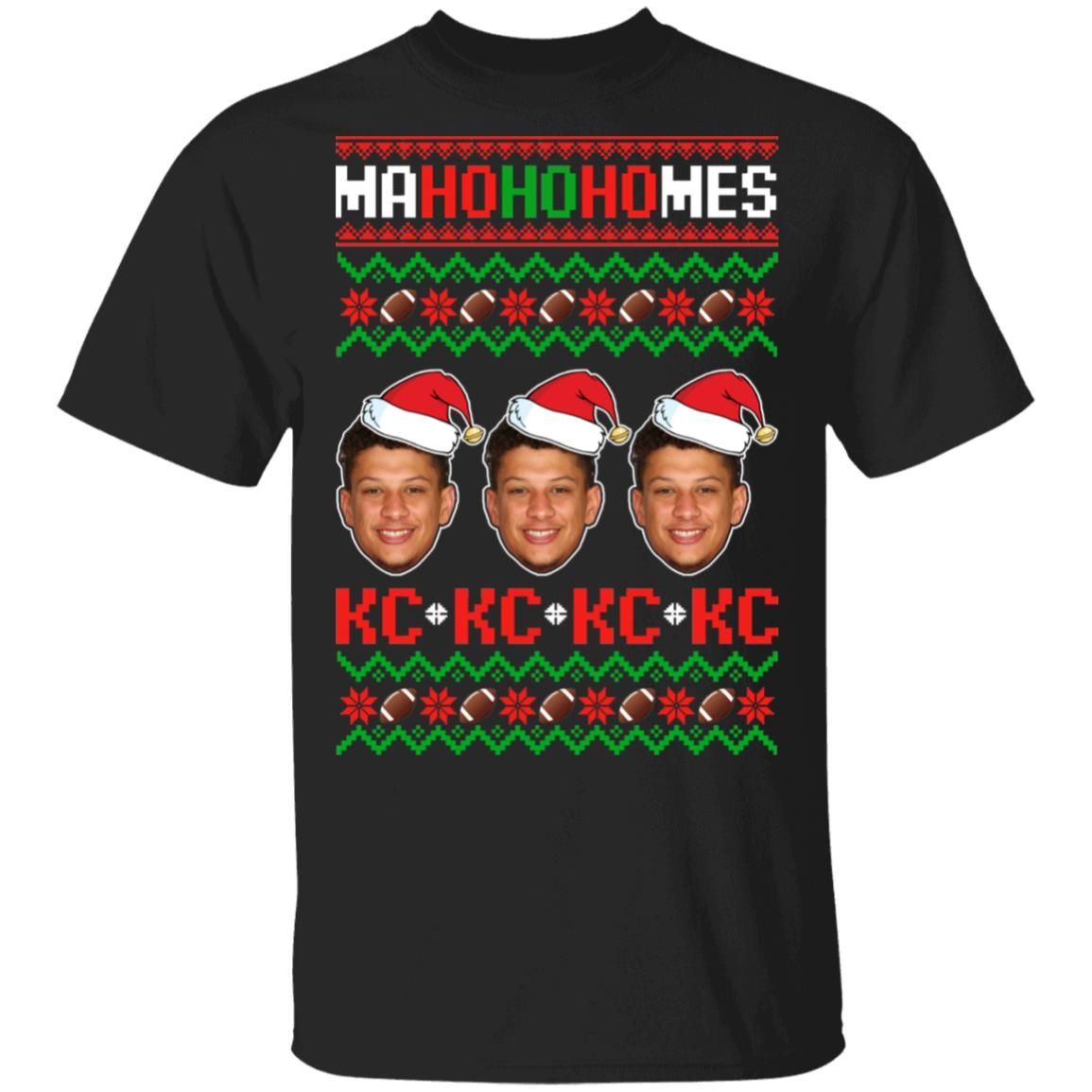 Patrick Mahomes Ma Ho Ho Homes Christmas Sweatshirt T-Shirt