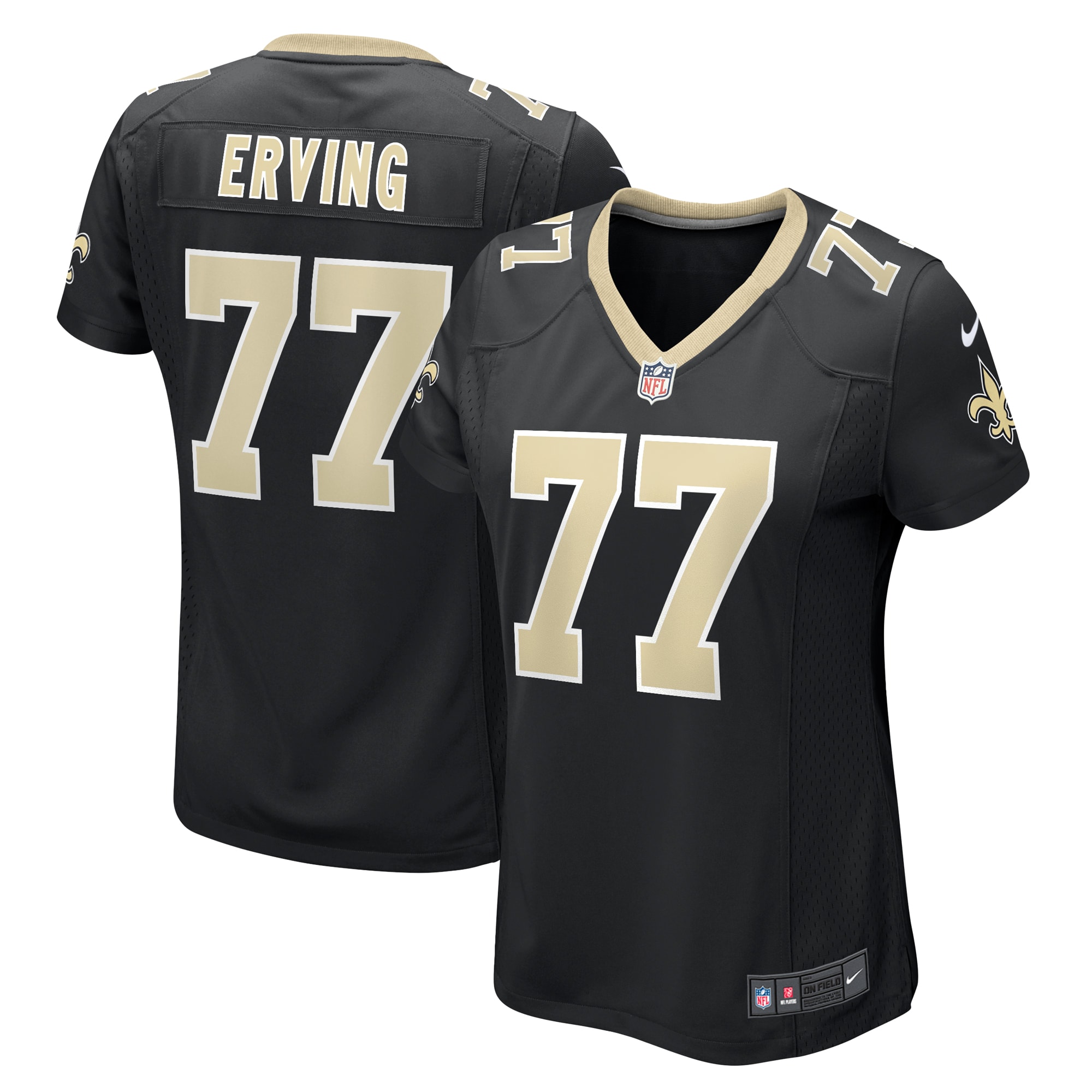 Women’s New Orleans Saints Cameron Erving  Black  Game Jersey