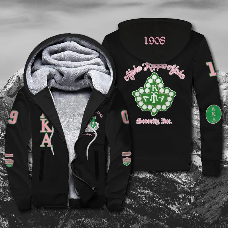 Greek Life Hoodie – Ivy League Alpha Kappa Alpha Sherpa Hoodie J5