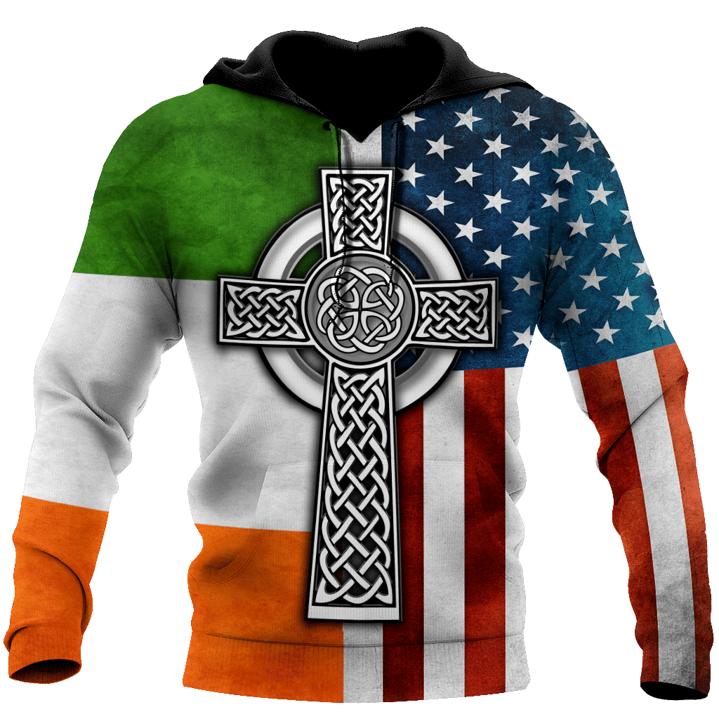 Irish By Blood American By Birth 3D All Over Printed Shirts For Men And Women Dqb29102002