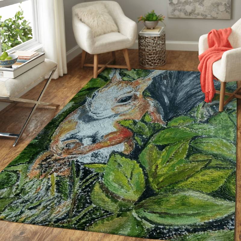 Squirell – Animals Area Rug Carpet