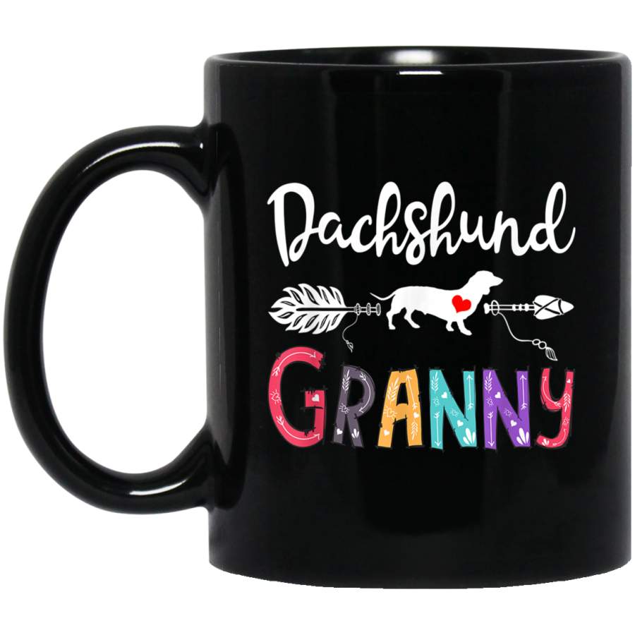 Vintage Dachshund Granny Outfits Dog Mom Grandma Gifts Doxie Mug