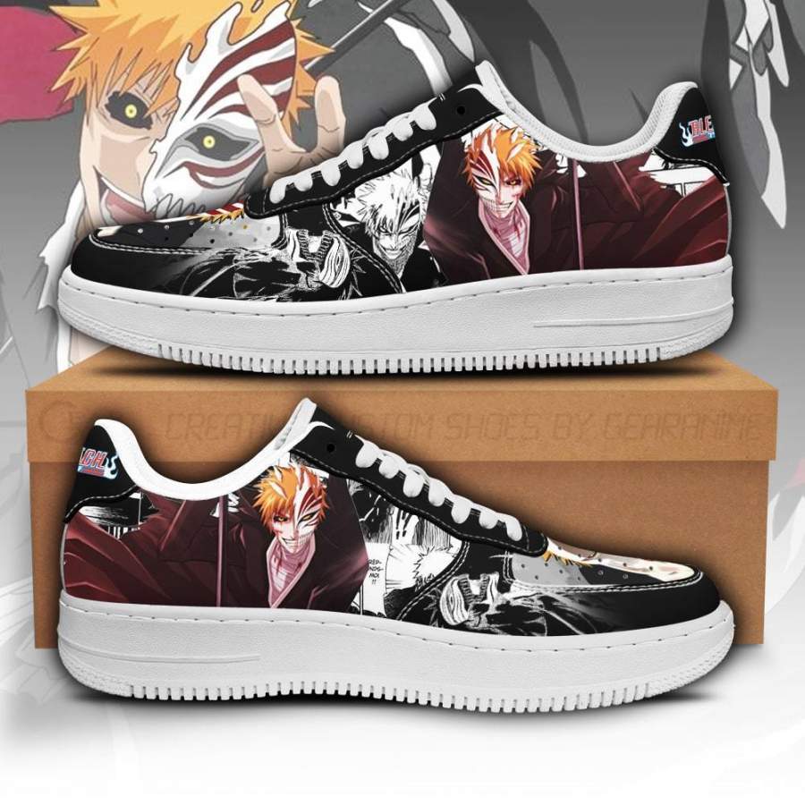 Ichigo Hollow Air Sneakers Bleach Anime Shoes Fan Gift Idea PT05