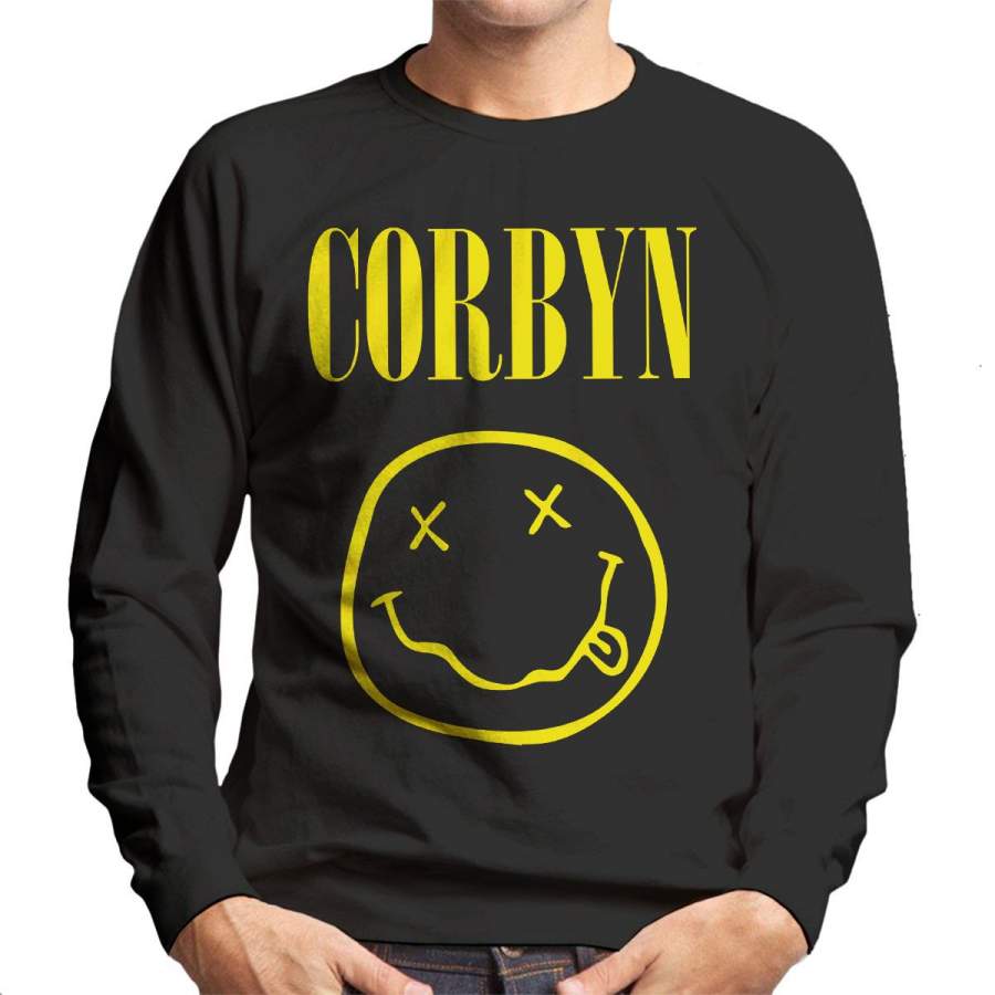 Jeremy Corbyn Nirvana Mashup Men’s Sweatshirt