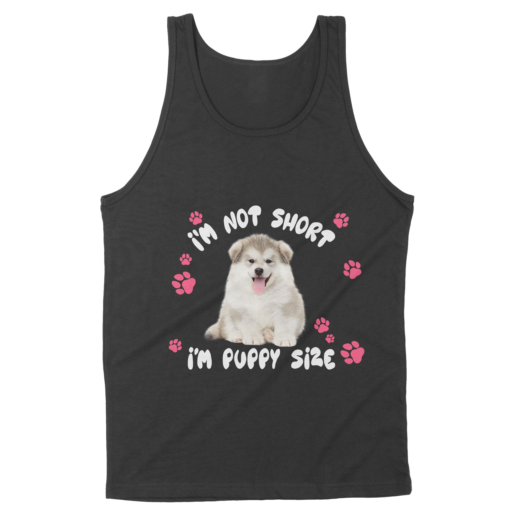 Puppy size Alaskan – Premium Tank –  Gift for you, gift for her, gift for dog lover, gift for alaska lover