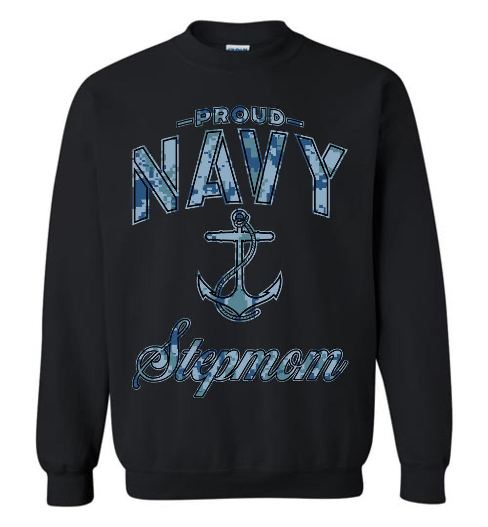 Proud Navy Stepmom Camo Shirt