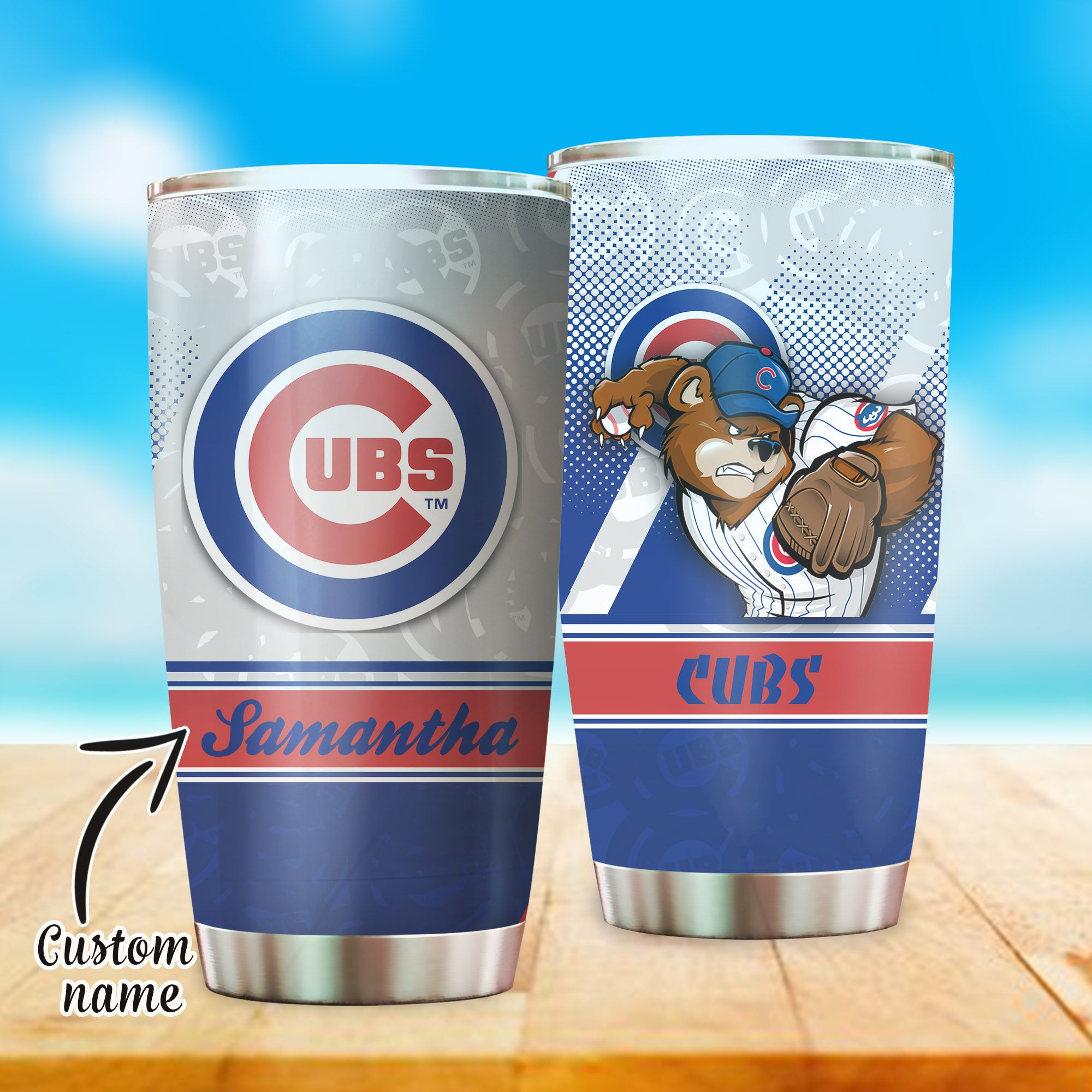 Chicago Cubs Custom Tumbler 202 L1MTH0537