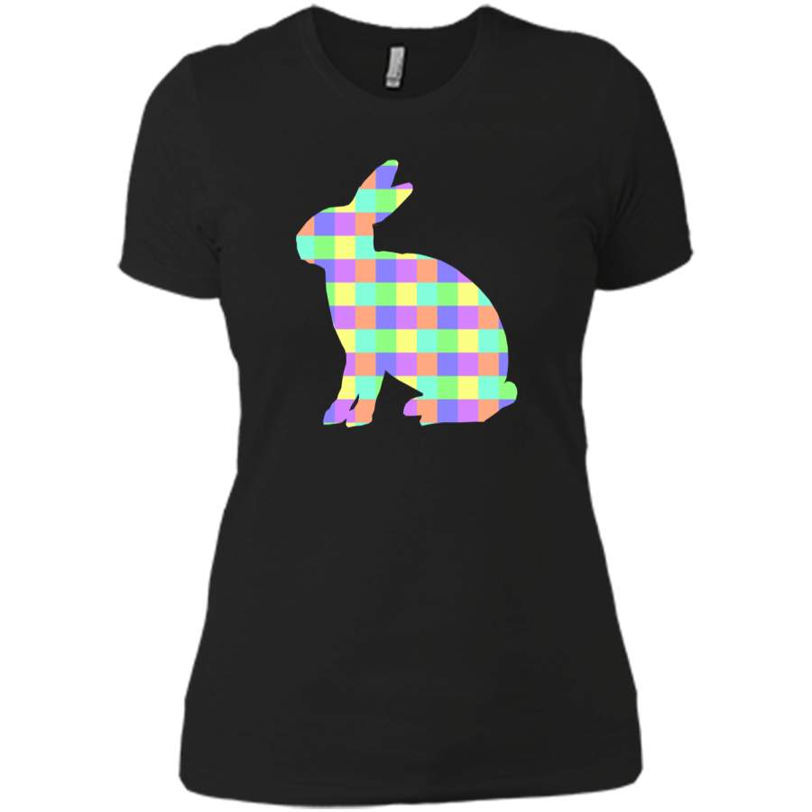 Cute Easter Rabbit Pastel Bunny Tee Shirt for Kids Next Level Ladies Boyfriend Tee