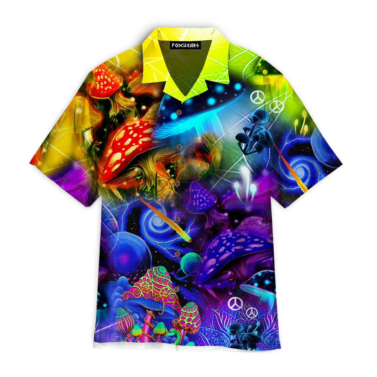 Mushroom Trippy Psychedelic Summer Vacation Hawaii Shirt For Men Women Ha28717