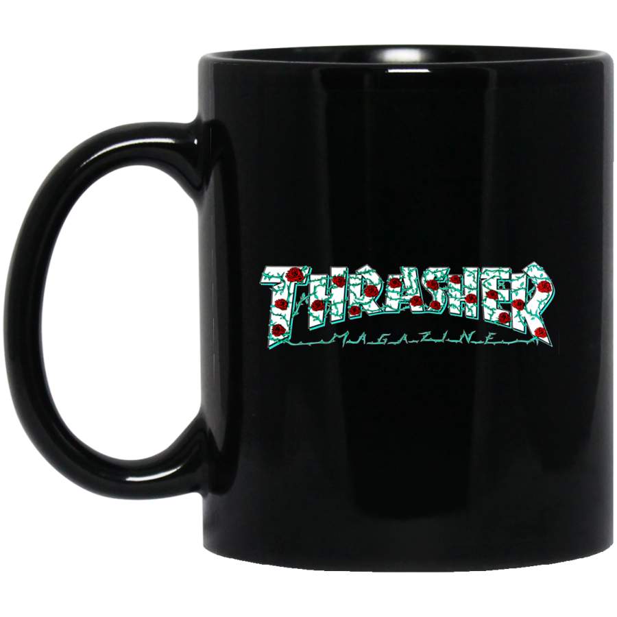 Thrasher Magazine Roses Black Mug