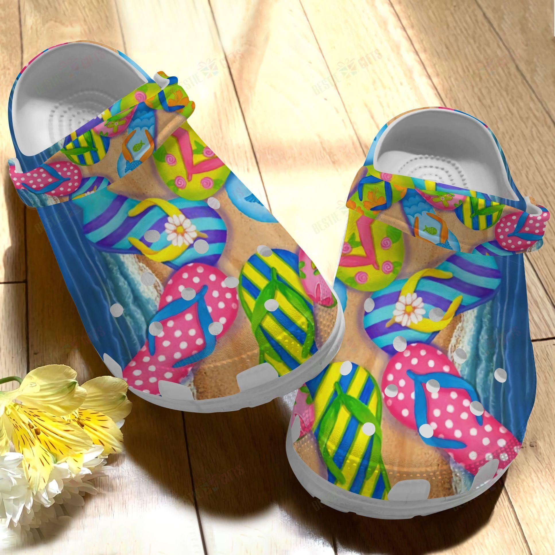 Flip Flop Crocss Classic Clog Flip Flop Love Beach Shoes For Men Women ...