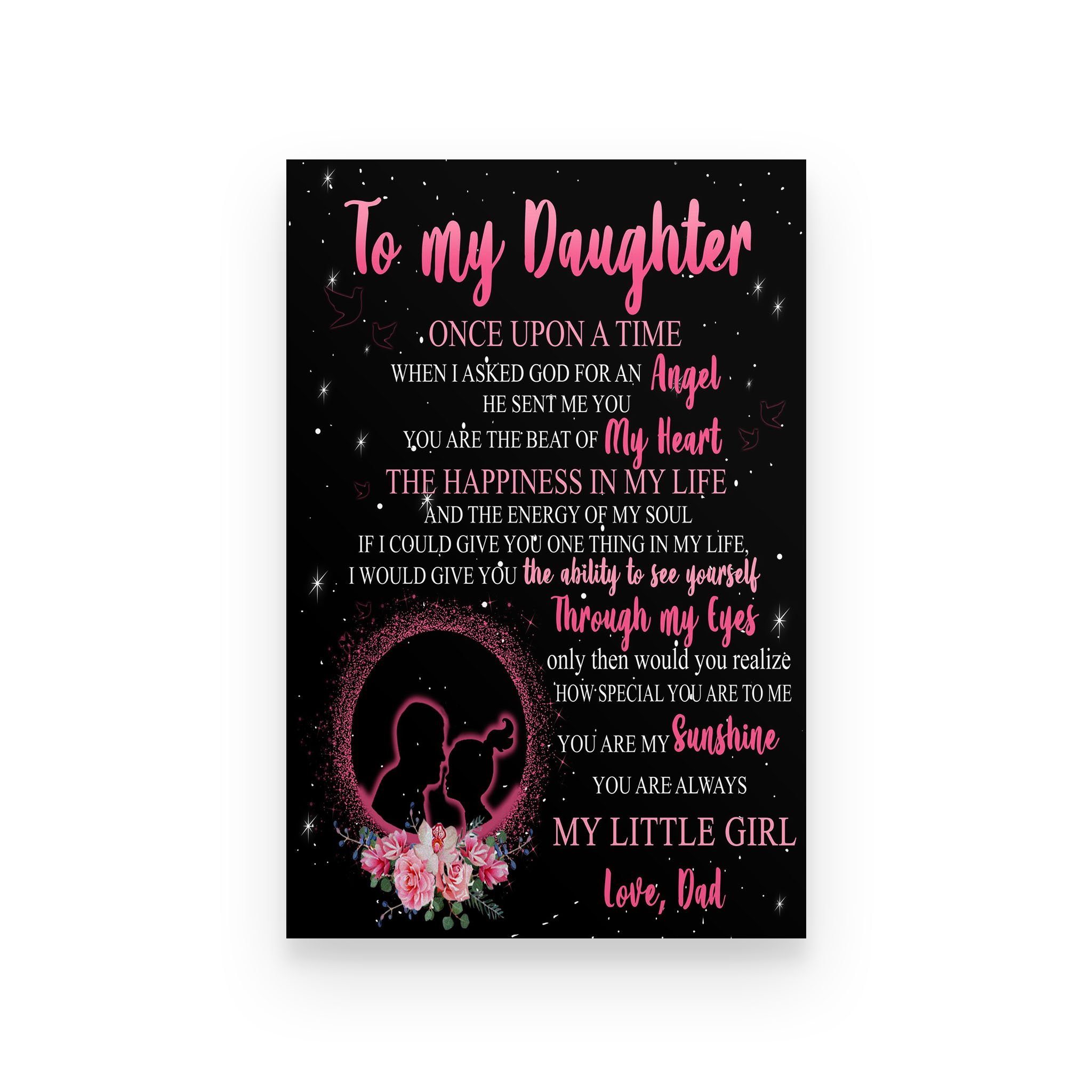 Family poster dad to daughter you are always my little girl