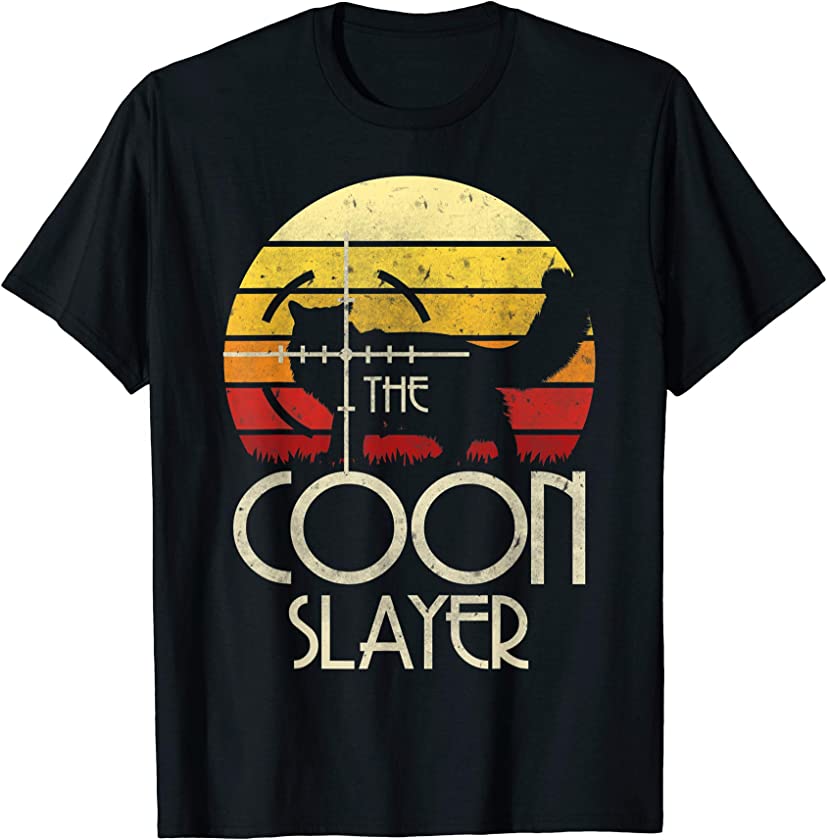 Vintage Sunset Style Coon Retro Hunting Coon Slaye Classic T-Shirt