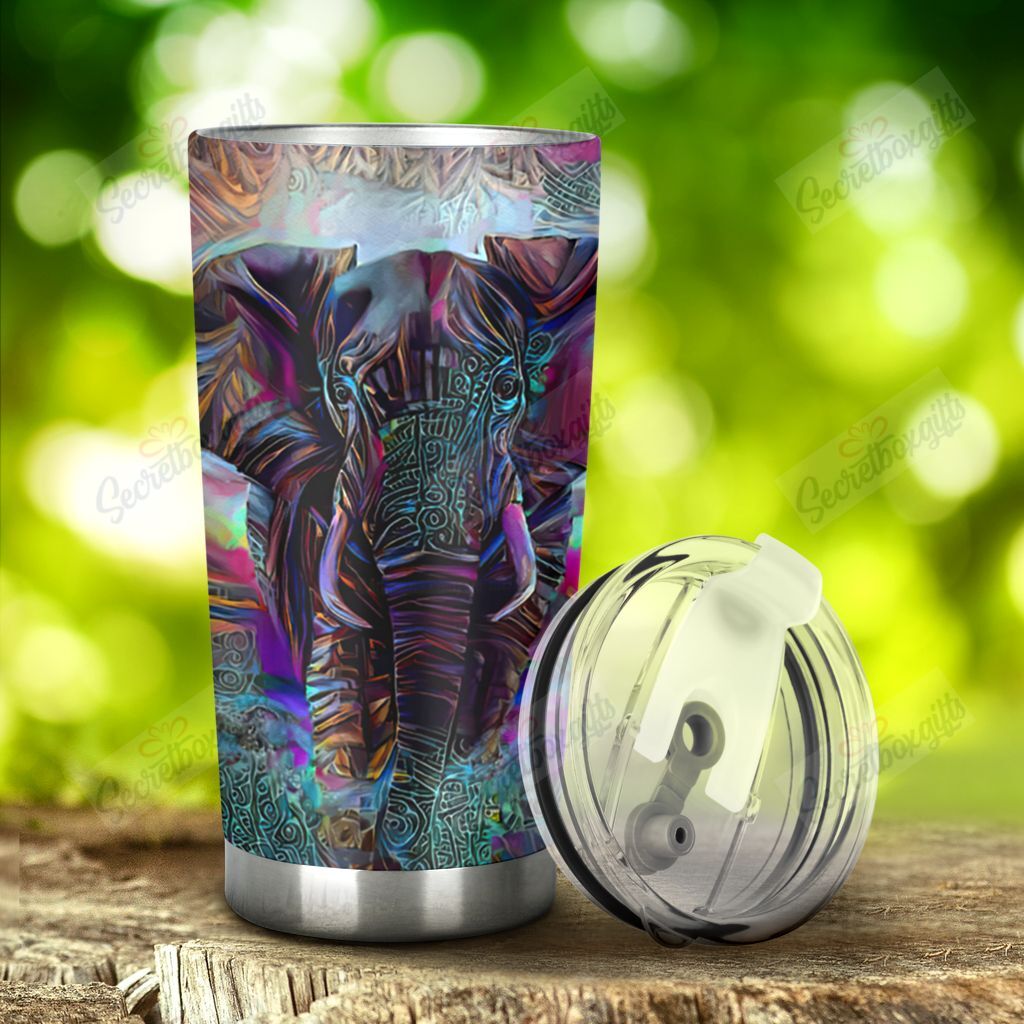 Personalized Elephant Mandala Yw2001707Cl Stainless Steel Tumbler Travel Customize Name, Text, Number, Image