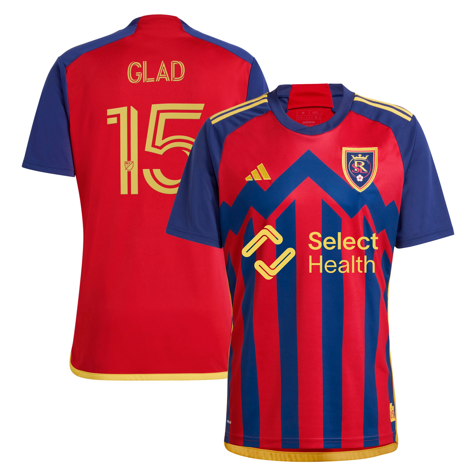 Justen Glad Real Salt Lake 2024 Peak Utah Replica Player Jersey  Red