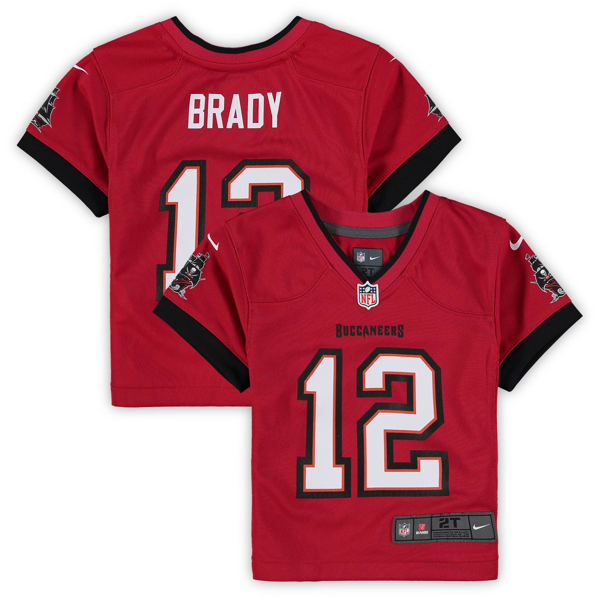 Tom Brady Tampa Bay Buccaneers Toddler Game Jersey – Red NFL