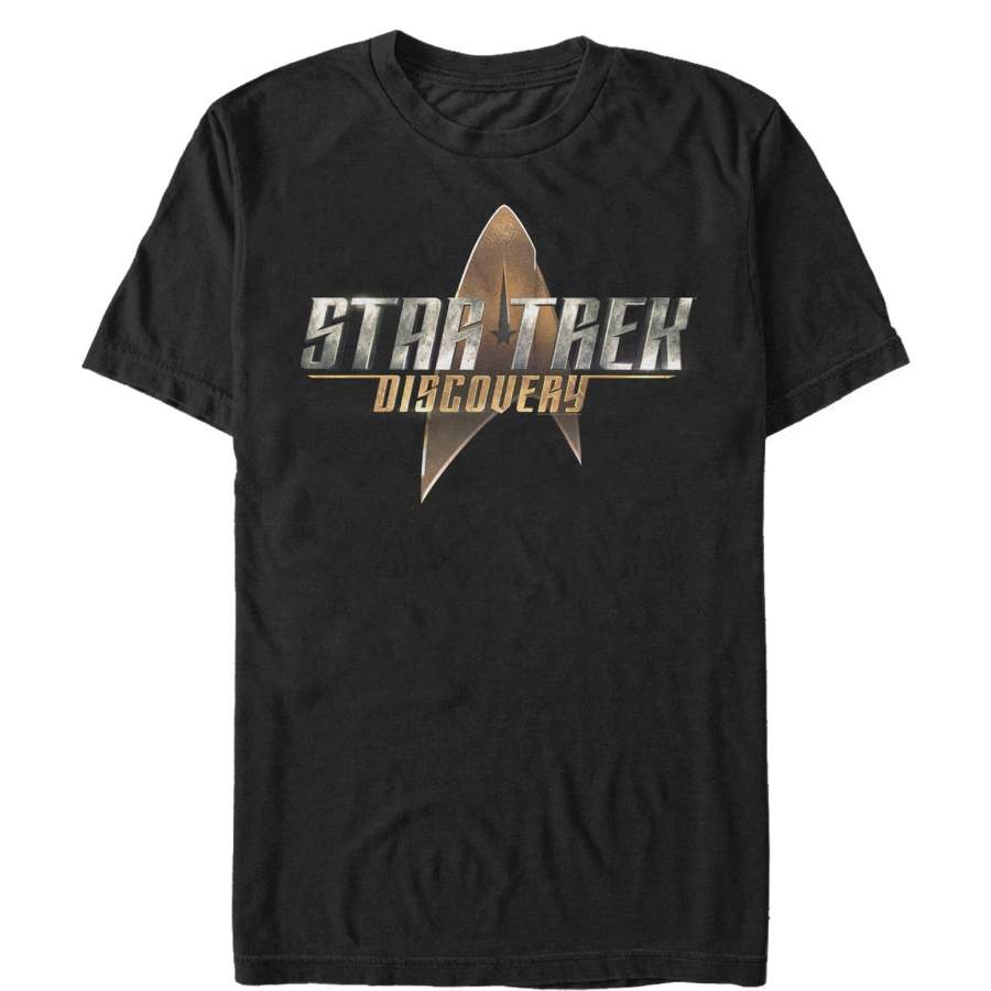 Star Trek Men’s Discovery Starfleet Title  T Shirt