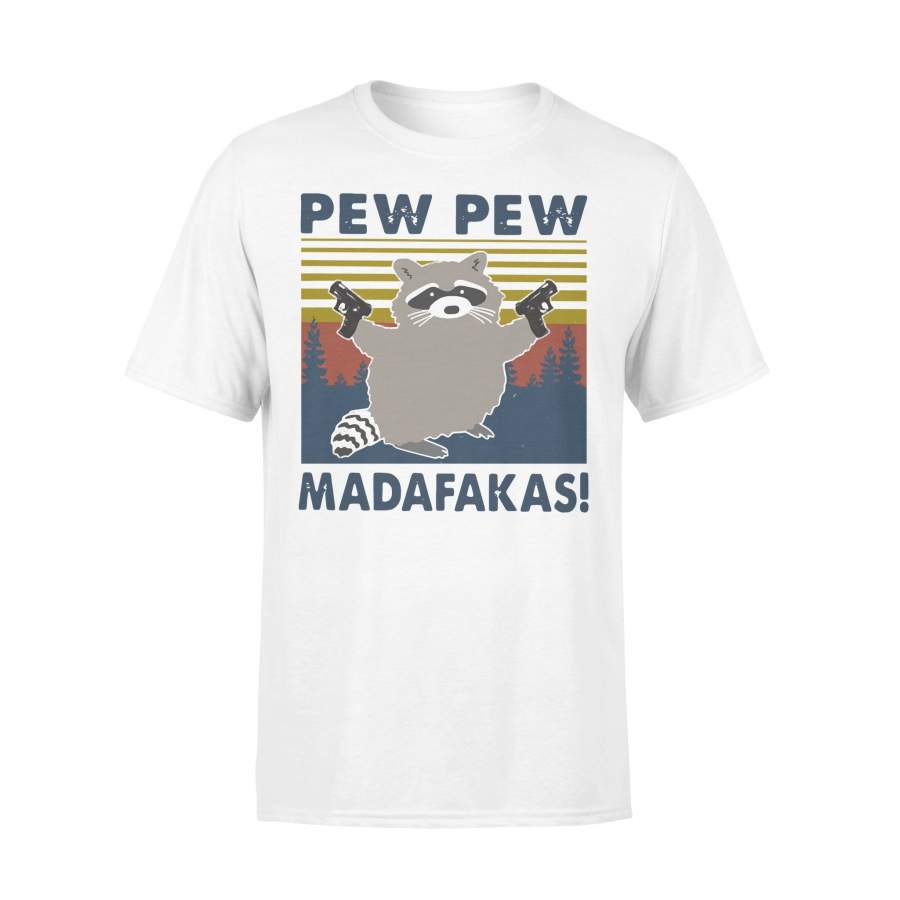 Raccoon Pew Pew Madafakas Vintage T-shirt