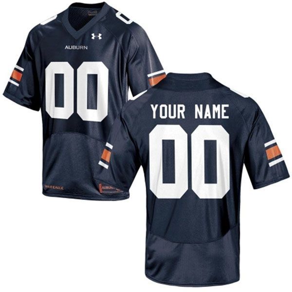 Auburn Tigers Navy Customized Football Jersey