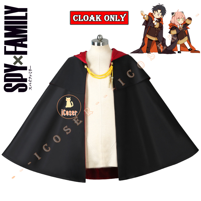 Anime Spy X Family Cloak Anya Forger Damian Desmond Cosplay Costumes Imperial Scholar Black Cape School Uniform Eden Academy Boy alx