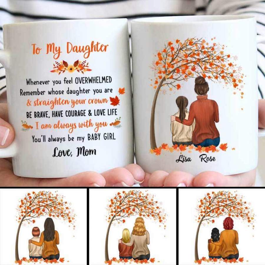 Fall Season To My Daughter Personalized Mug