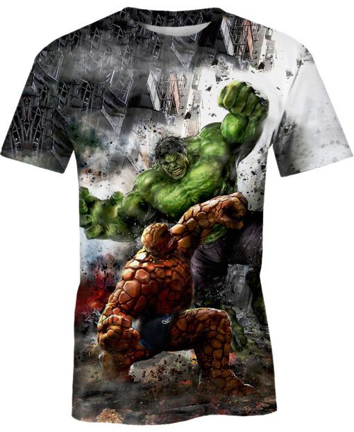 World War Hulk And Thing For Man And Women 3D T Shirt  All Over Printed G95