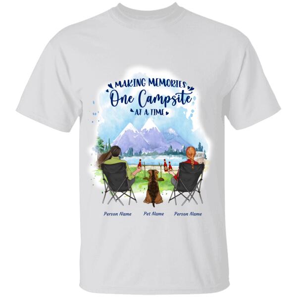 Making Memories One Campsite At A Time Personalized Dog T-Shirt Ts-Pt926