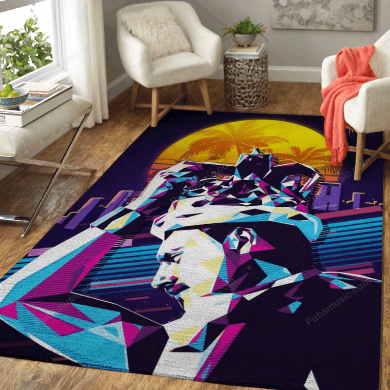 FREDDIE MERCURY 80s – Retro 80S Style Area Rug Carpet