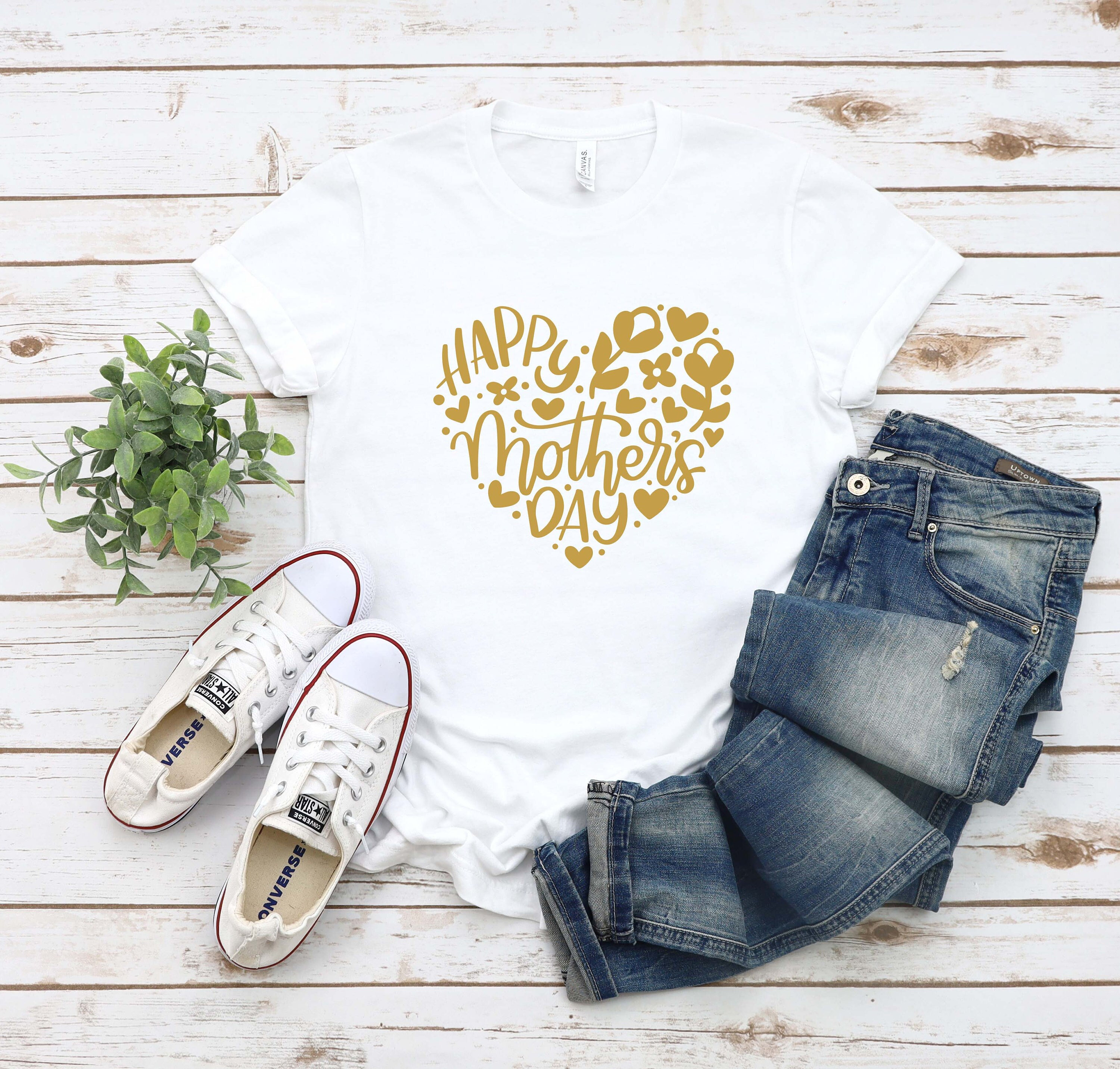 Happy Mother's Day Shirt, Happy Mother's Day Shirt, Mom Gift, Mother's Day Gift, Mom Shirt, Mother's Day Shirt, Happy Mother's Heart Day - Alwaysky Store Design For Mom 2024