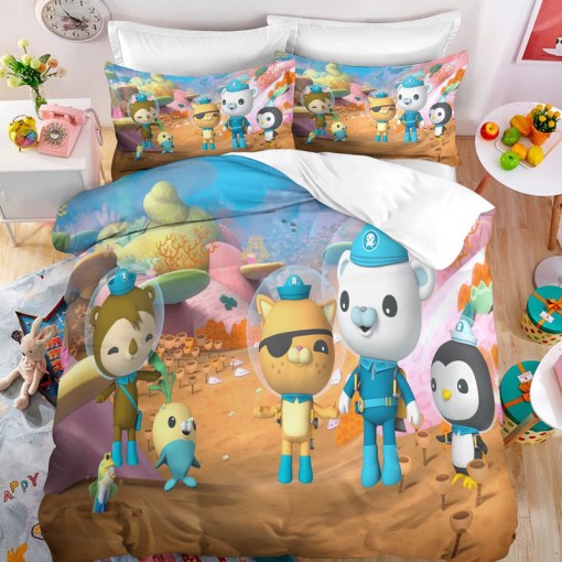 The Octonauts Barnacles 2 Duvet Cover Pillowcase Home Decor 3D Bedding Set 1324